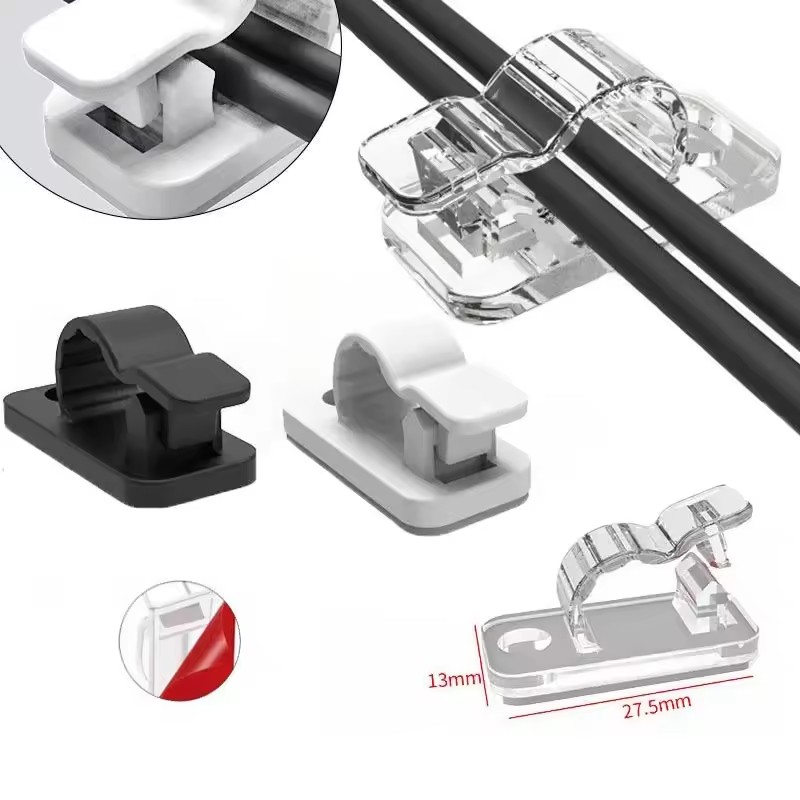 Cable Organizer - Kendinden Yapışkanlı Kablo Klipsleri, Kablo Düzenleyici,