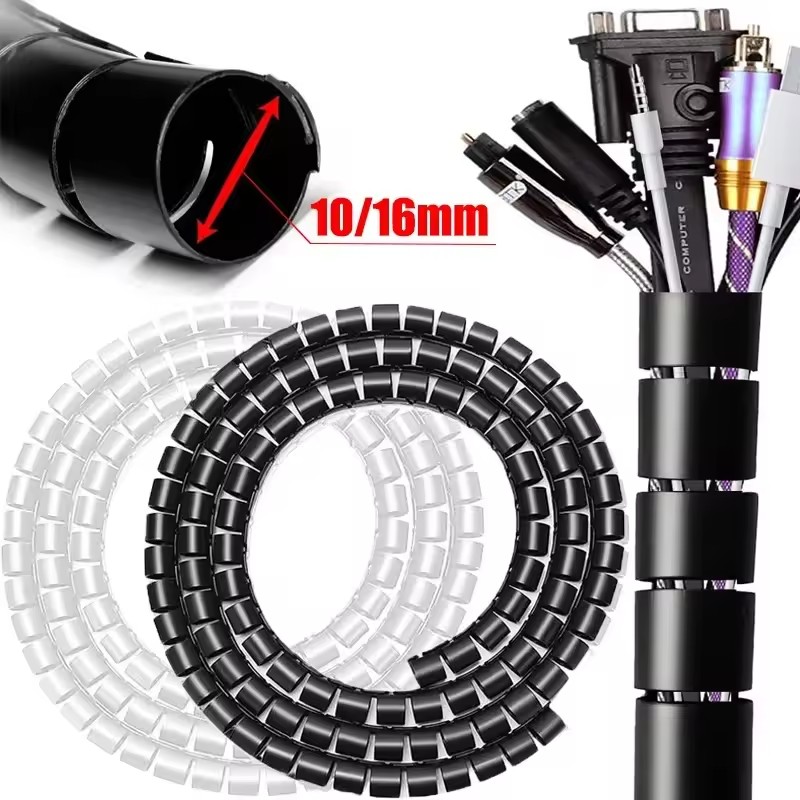 Cable Organizer - 2M Uzunlukta Kablo Düzenleyici Bilgisayar Kablo