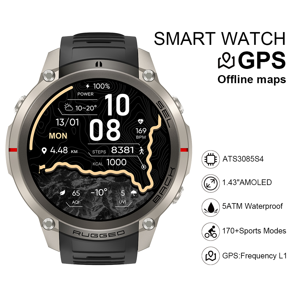 Smart Watch - 2026 DM59 Akıllı Saat Çevrimdışı Harita