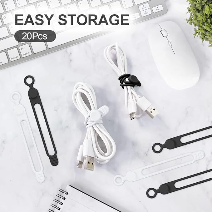 10 adet Silikon Kablo Bağı, Ka - Cable Organizer incelemesi ve fiyatı