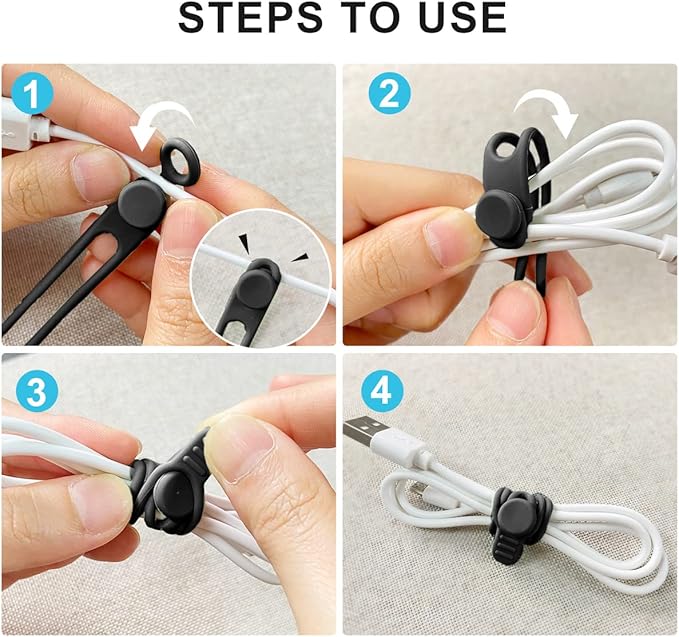10 adet Silikon Kablo Bağı, Ka - Cable Organizer incelemesi ve fiyatı