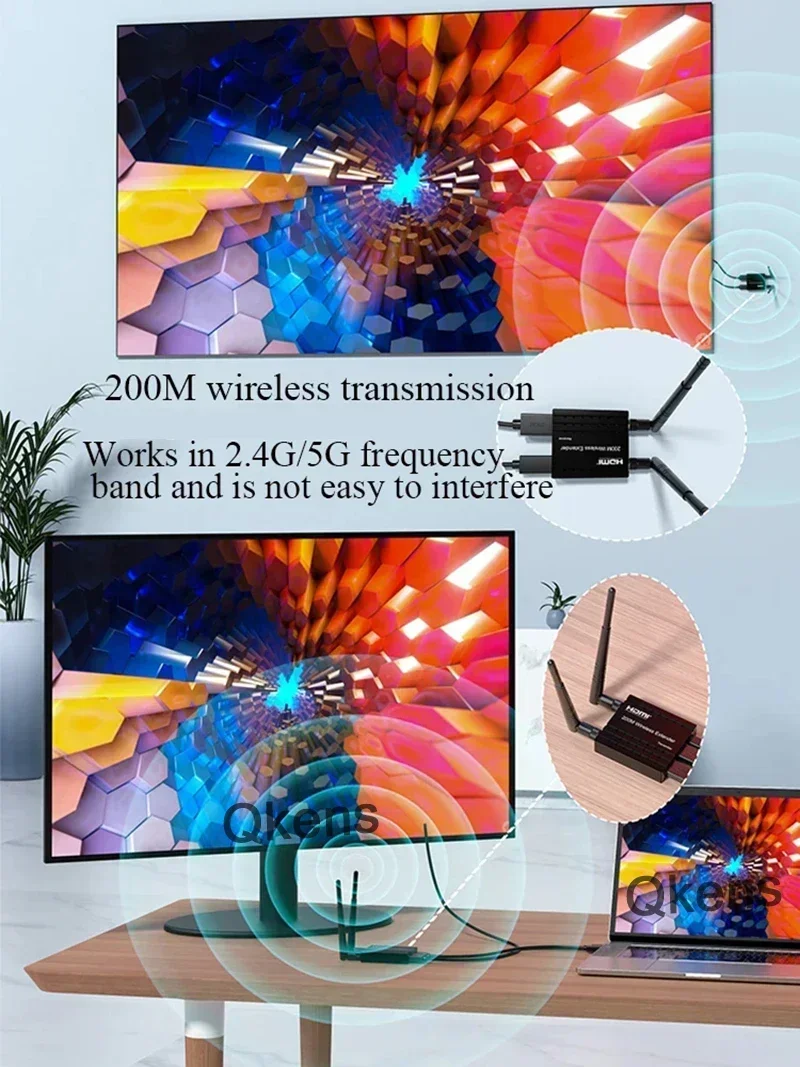 Kablosuz HDMI Genişletici Ses  - Hdmi Adapter incelemesi ve fiyatı